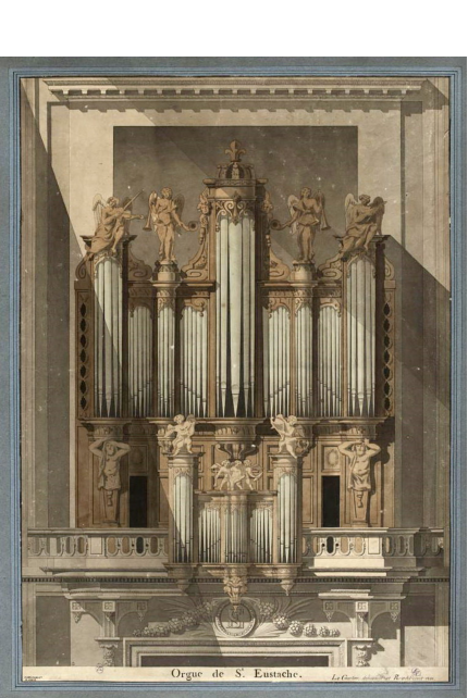 L’ancien orgue de Saint-Germain-des-Prés après son transfert à Saint-Eustache (parismusescollctions.paris.fr)